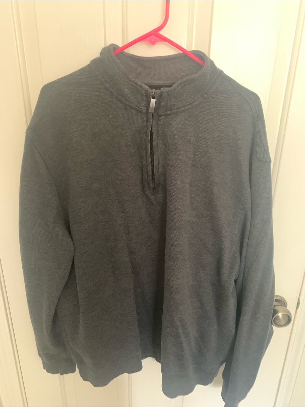 Van Heusen Dark Gray Half-Zip Sweater